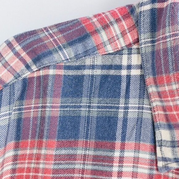 Faherty All Time Button Down Shirt - Autumn Plaid Size XXL Long Sleeve Flannel - Picture 5 of 16